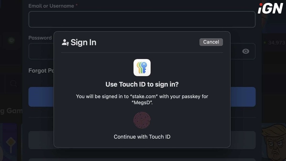 Stake Crypto Casino Introduces Passkey for Biometric Login