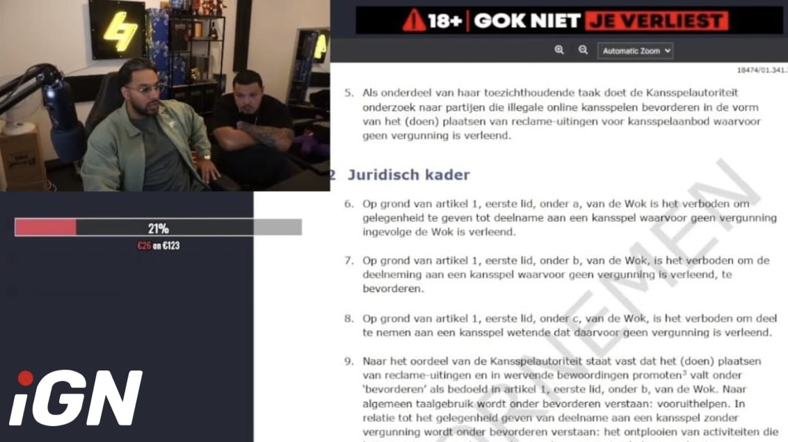 В Нидерландах стример LeftlanePapi оштрафован на €25 000 за рекламу нелегальных iGaming-операторов